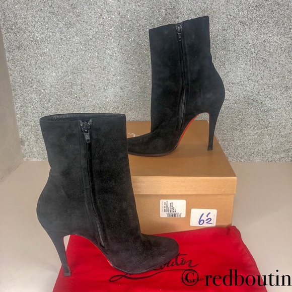 ♥️Sold ARIELLA TALON 120MM SUEDE BOOTS - Picture 2 of 8